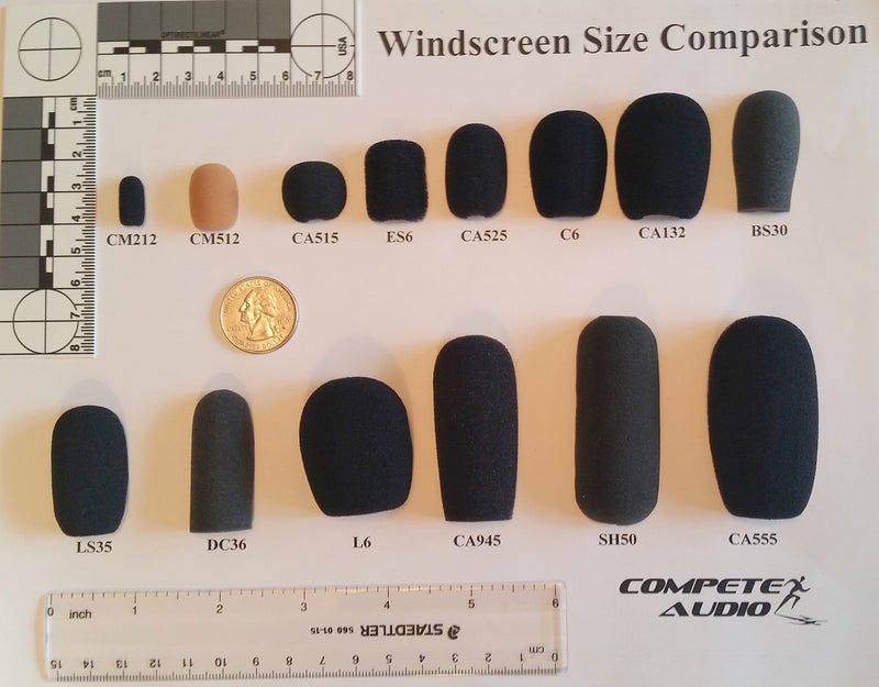 Compete Audio CA515 Round Ball Microphone Windscreens (Microphone Covers) Small! 6-Pack for Lapel Microphones - Image 4
